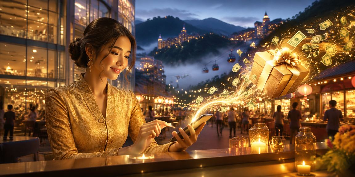Pengalaman kasino mudah alih di Genting Highlands dengan pakaian kebaya Malaysia