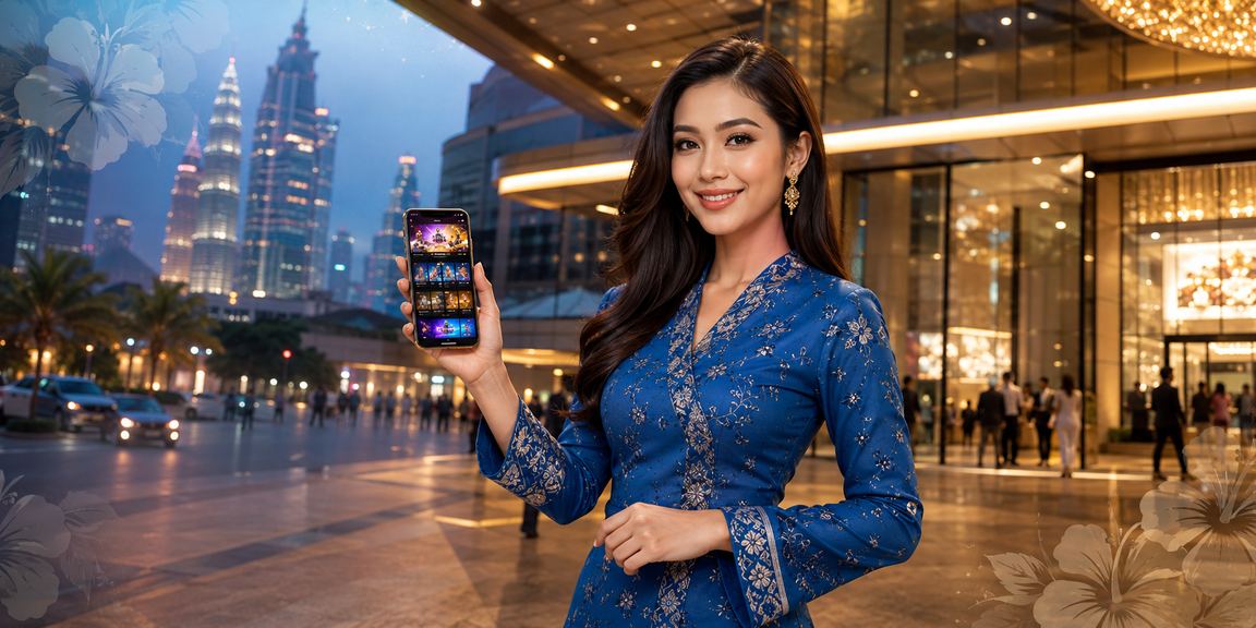 Pemain wanita berbaju kurung menggunakan platform 1925 di Kuala Lumpur